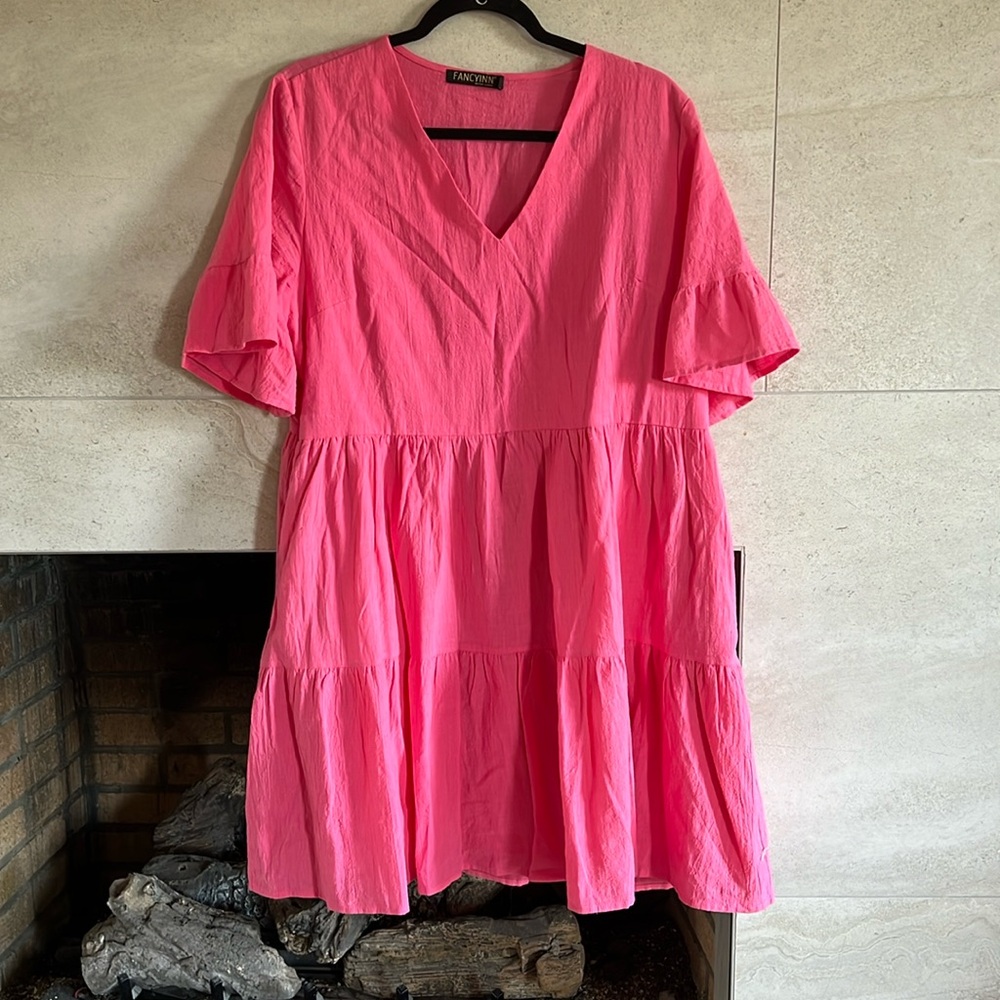 Hot Pink Swing Dress